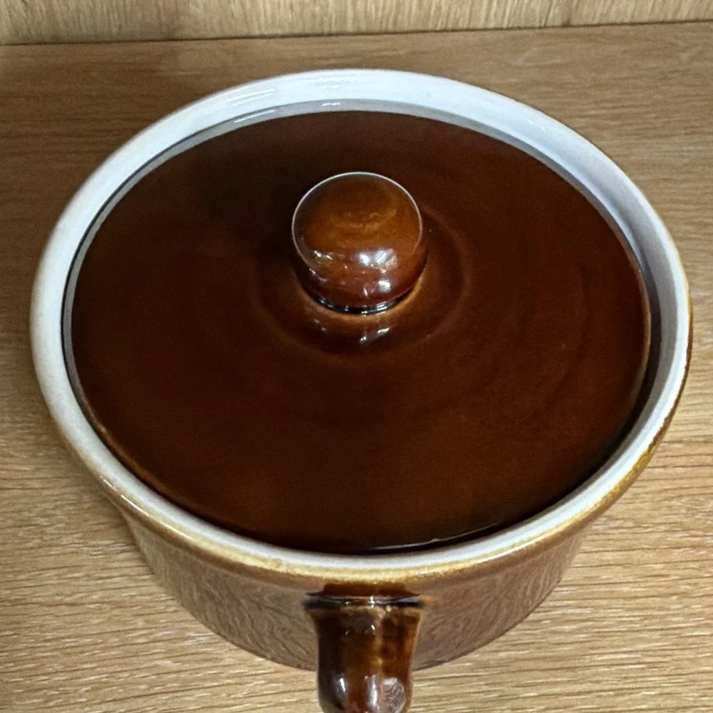 Villeroy & Boch Brown Round Casserole Dish Bakeware Luxembourg‎ Glazed Ceramic